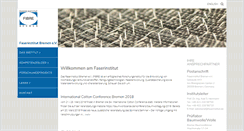 Desktop Screenshot of faserinstitut.de