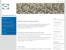 Tablet Screenshot of faserinstitut.de